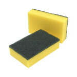 Caterers gripped sponge scourer